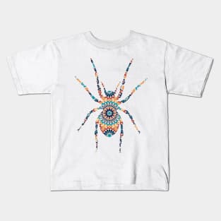 Spider Silhouette with Pattern Kids T-Shirt